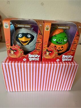 🎃🎃🐦‍⬛🐦‍⬛Halloween Mummy Bomb & Pumpkin Pig Toy - Orange/Green/White🎃🐦‍⬛🎃🐦‍⬛